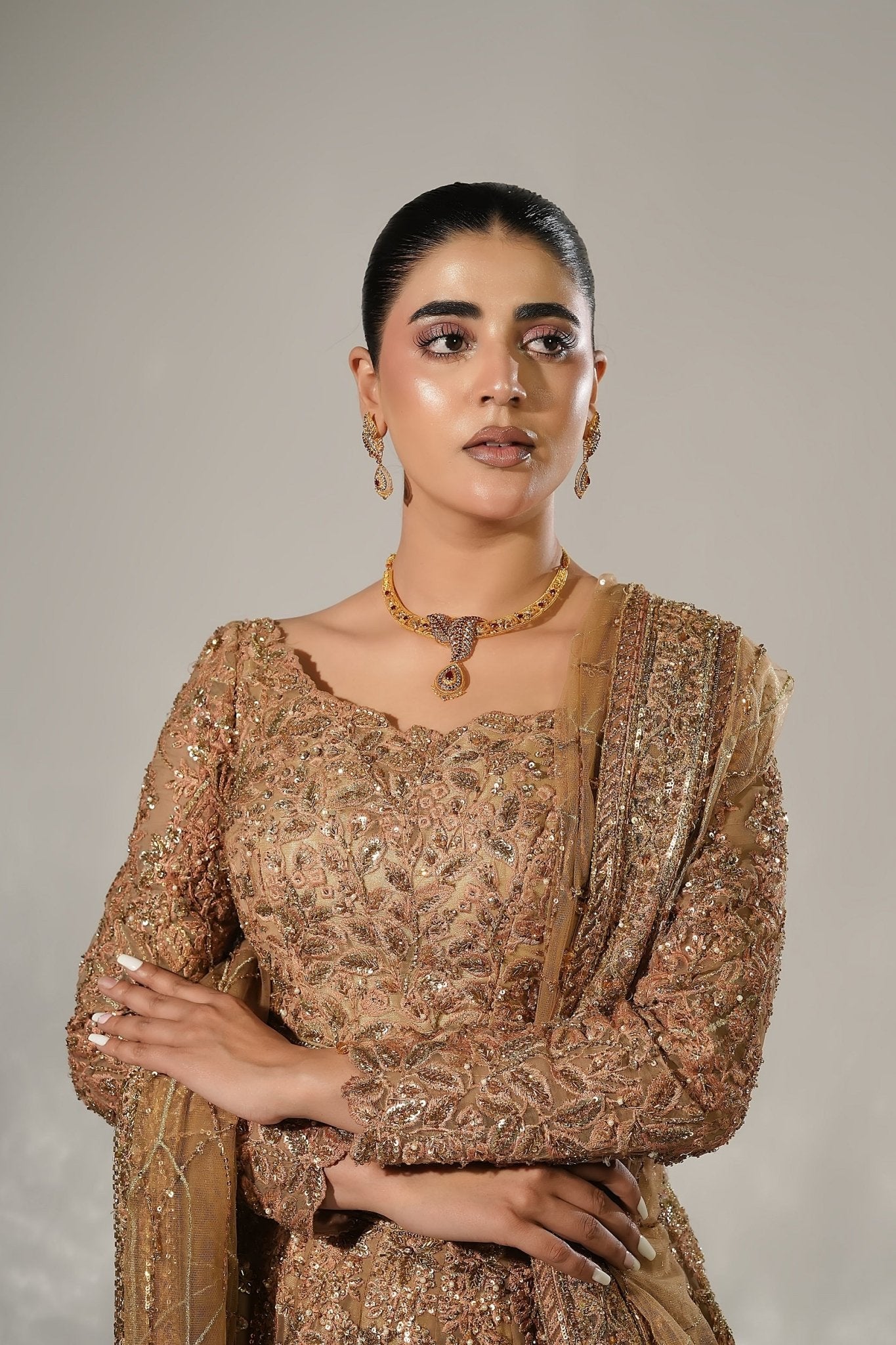 Aurelia Leaf Necklace | The Eternals - Asim Qayyum Jewelers