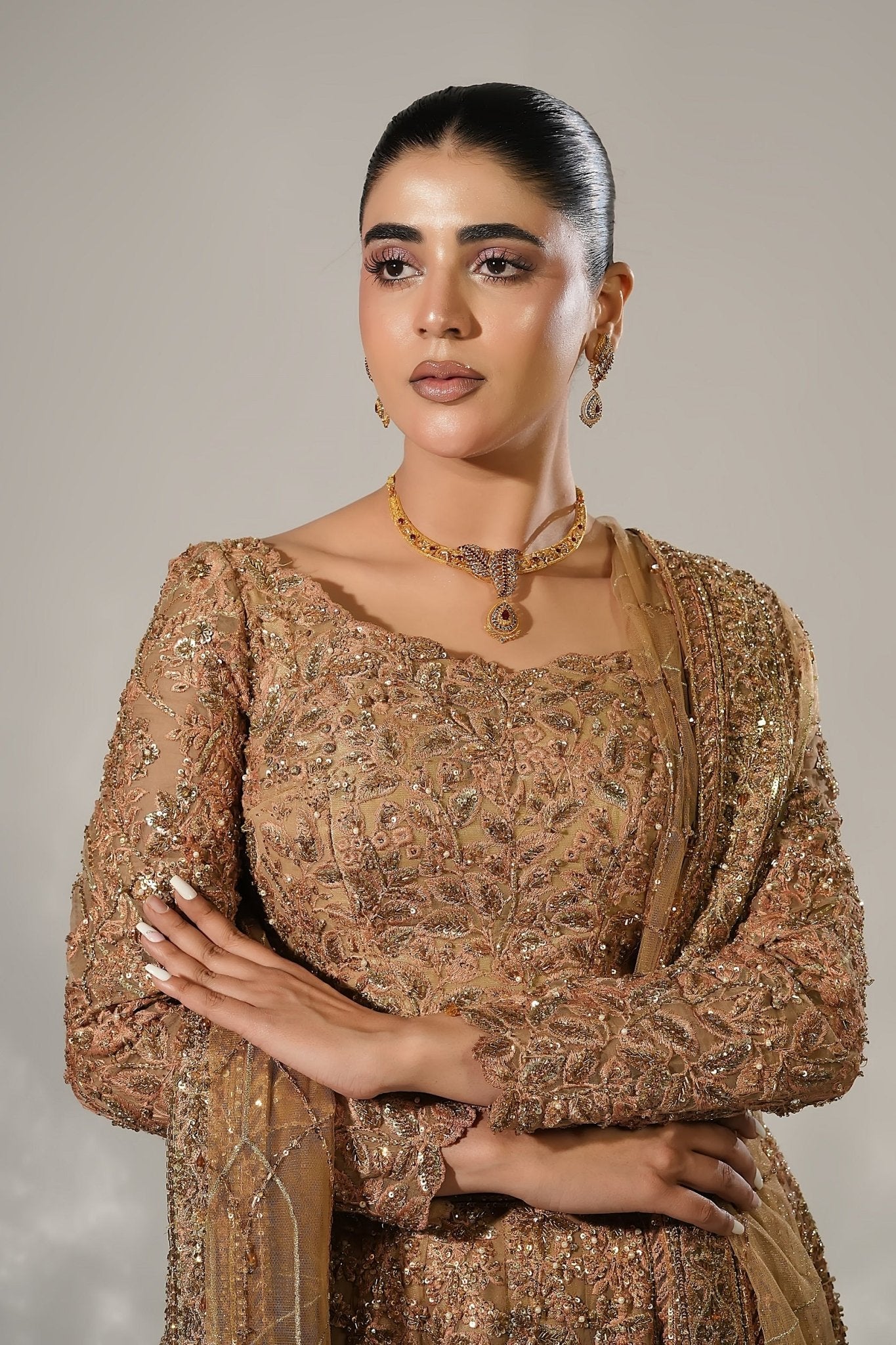 Aurelia Leaf Necklace | The Eternals - Asim Qayyum Jewelers