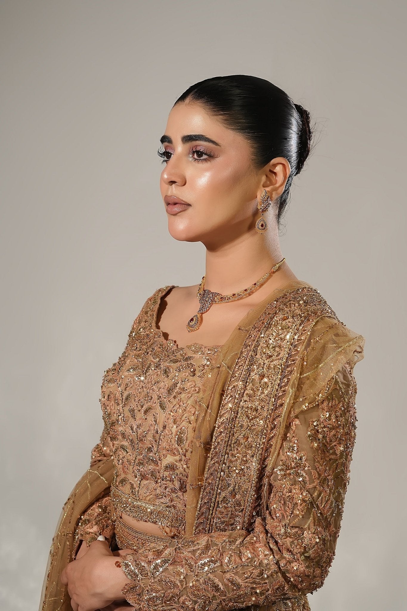 Aurelia Leaf Necklace | The Eternals - Asim Qayyum Jewelers