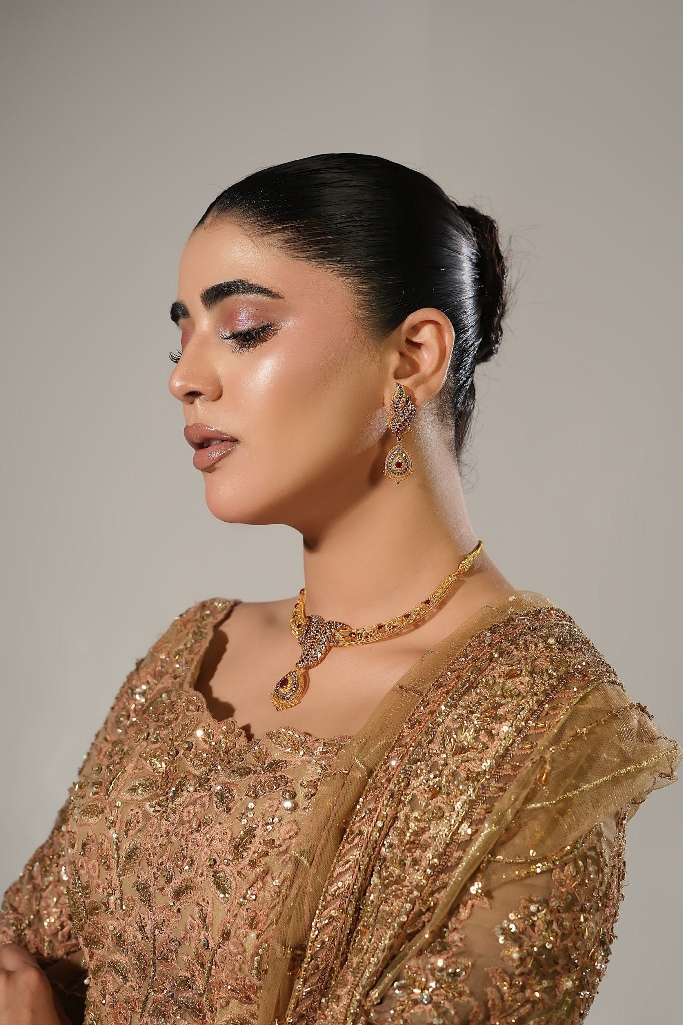 Aurelia Leaf Necklace | The Eternals - Asim Qayyum Jewelers